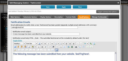 Cirkuit Networks Content Management System (CMS)